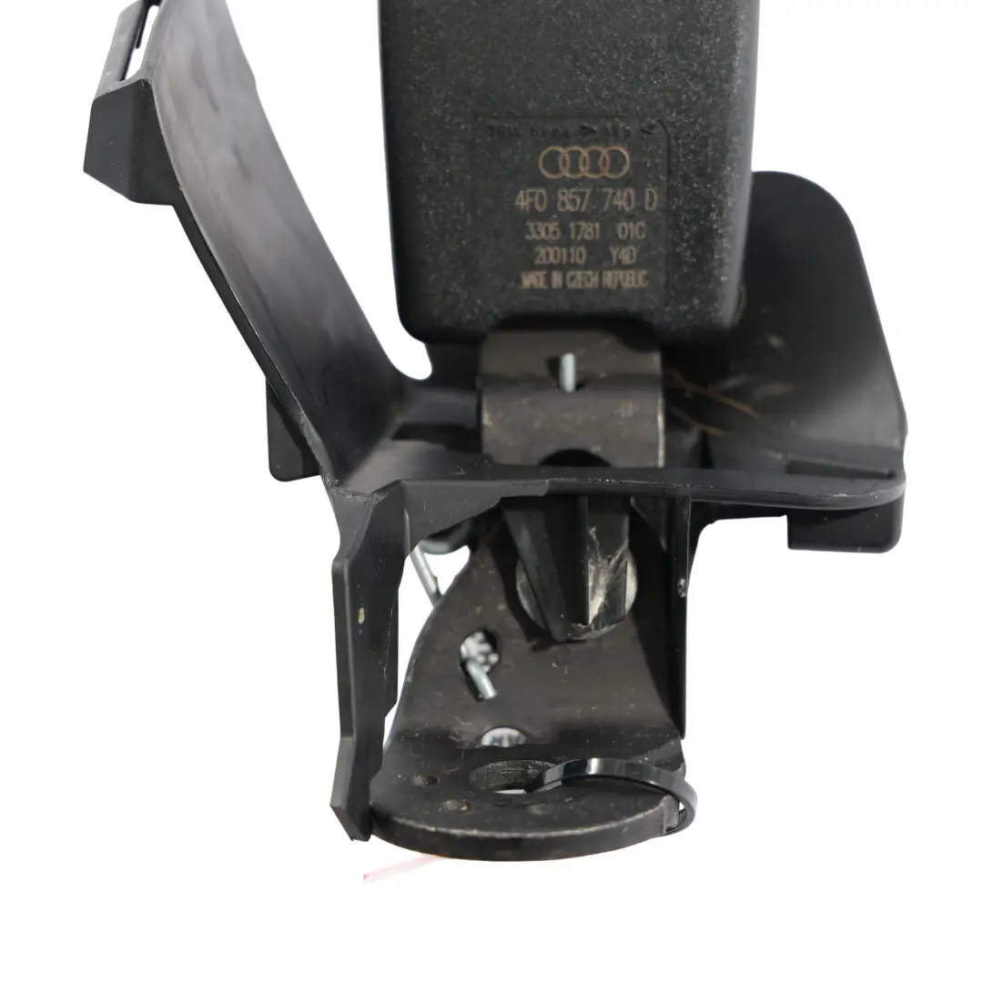 Audi A6 C6 Rear Seat Belt Buckle Stalk Latch Catch Lock Right O/S - SKU 4F0857740D - Part number 4F0857740D