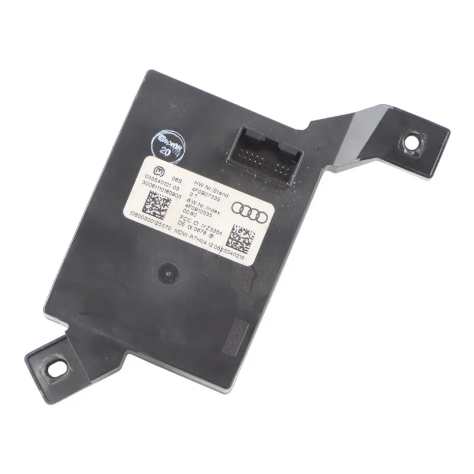 Entry Keyless Kessy Control Module Unit ECU to Audi S6 C6 with Part number 4F0907335 Audi S6 C6 Entry Keyless Kessy Control Module Unit ECU - SKU 4F0907335 - Part number 4F0907335