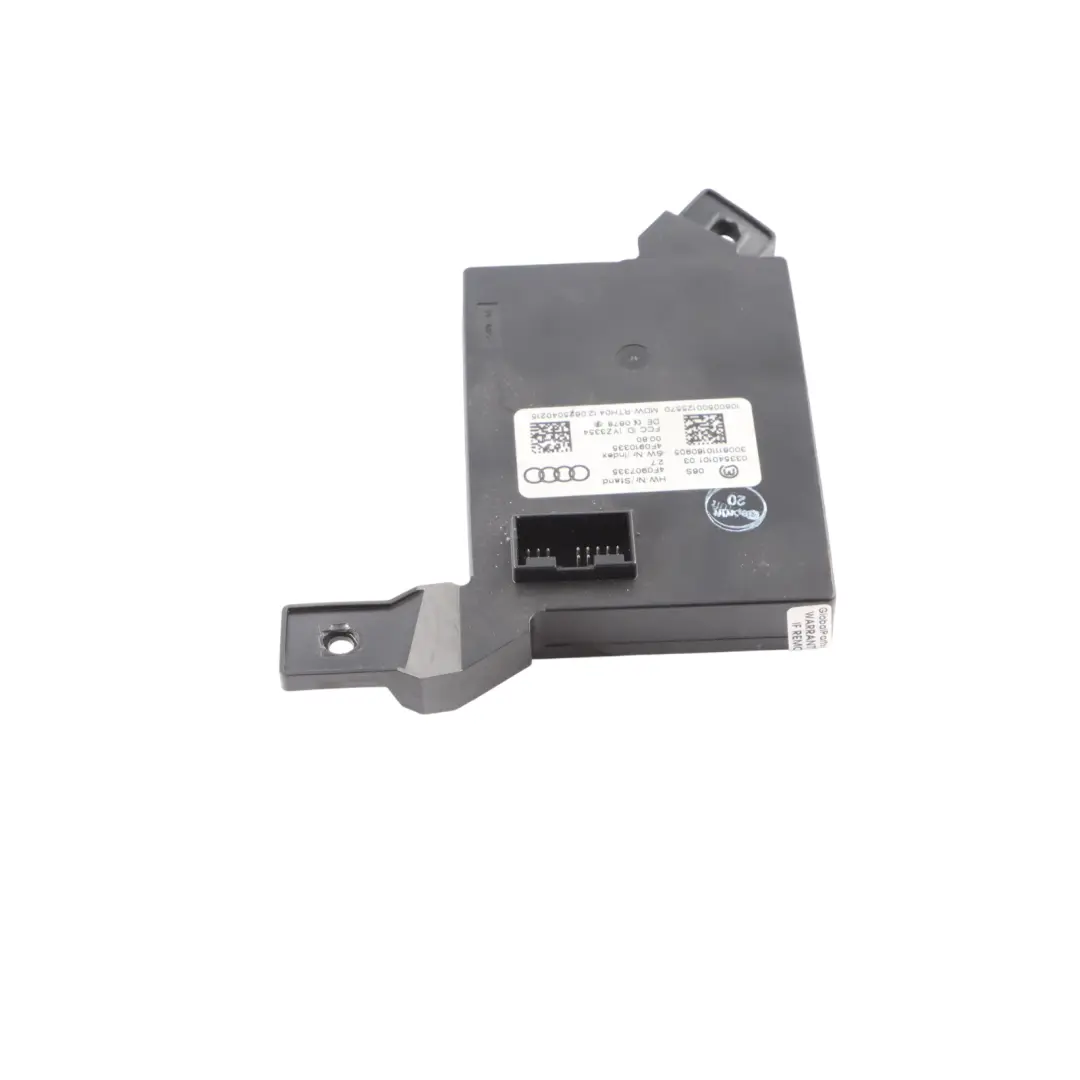 Entry Keyless Kessy Control Module Unit ECU to Audi S6 C6 with Part number 4F0907335 Audi S6 C6 Entry Keyless Kessy Control Module Unit ECU - SKU 4F0907335 - Part number 4F0907335