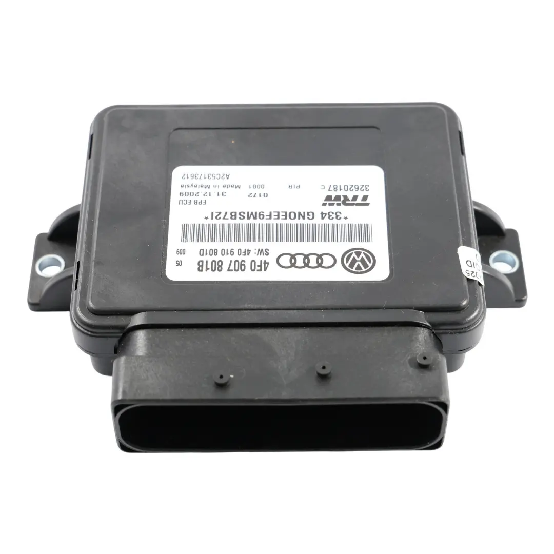 Module Commande Frein Main De Stationnement Électrique ECU pour Audi A6 C6 à propos du numéro de pièce 4F0907801B Audi A6 C6 Module Commande Frein Main De Stationnement Électrique ECU - SKU 4F0907801B - Numéro de pièce 4F0907801B
