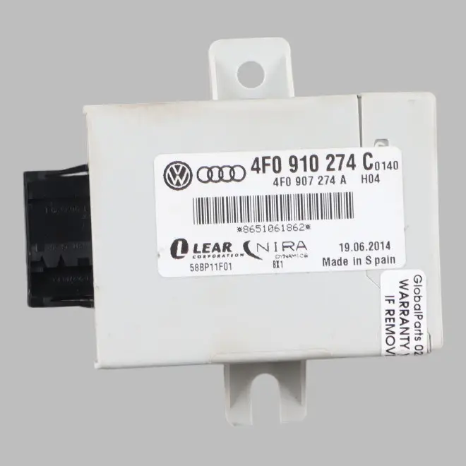 Sensore Pressione Pneumatici Unità Modulo Di Controllo ECU per Audi Q7 4L con numero di parte 4F0910274C Audi Q7 4L Sensore Pressione Pneumatici Unità Modulo Di Controllo ECU - SKU 4F0910274C - Numero di parte 4F0910274C