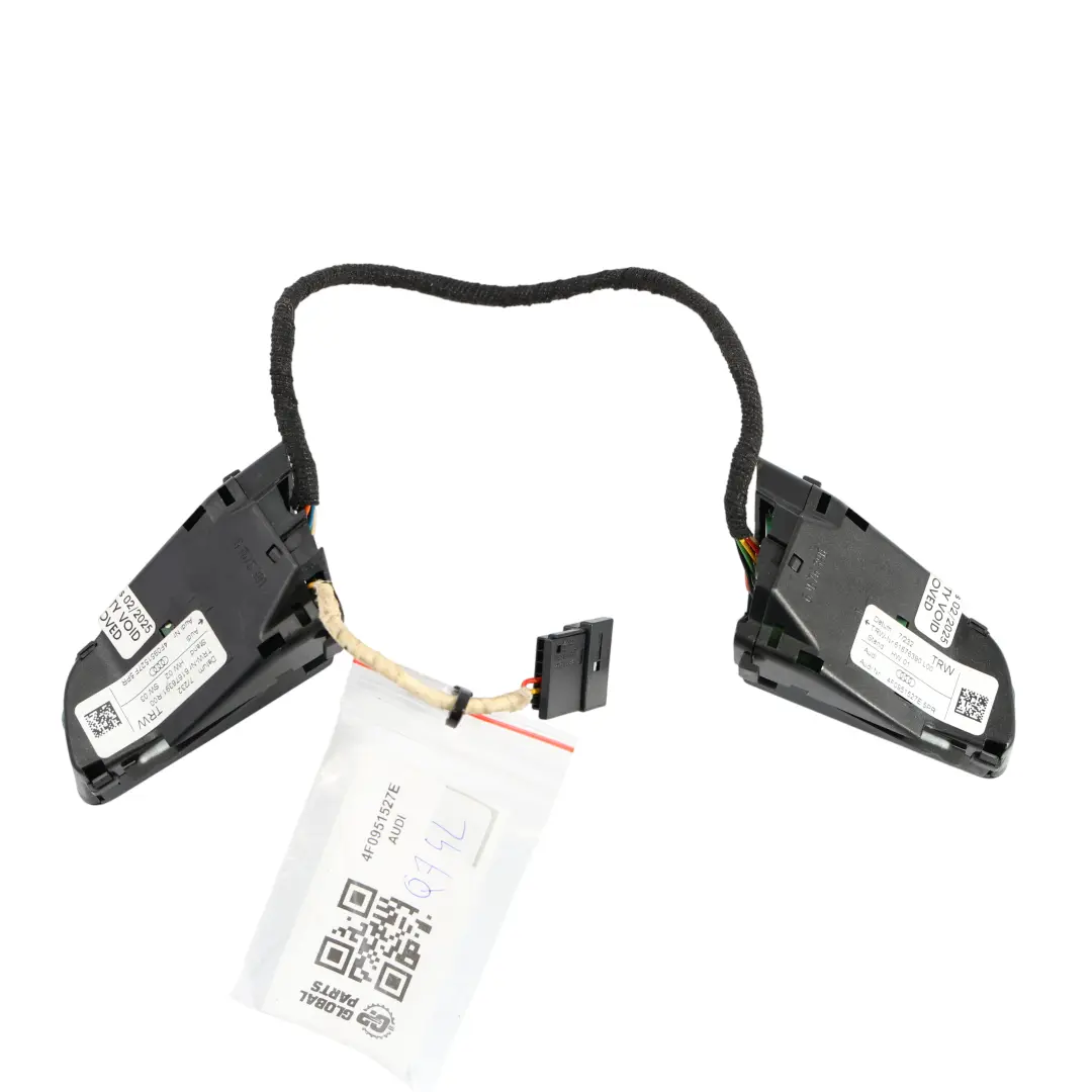 Audi Q7 4L Steering Wheel MMI Multifunction Switch Button Set Kit - SKU 4F0951527E - Part number 4F0951527E