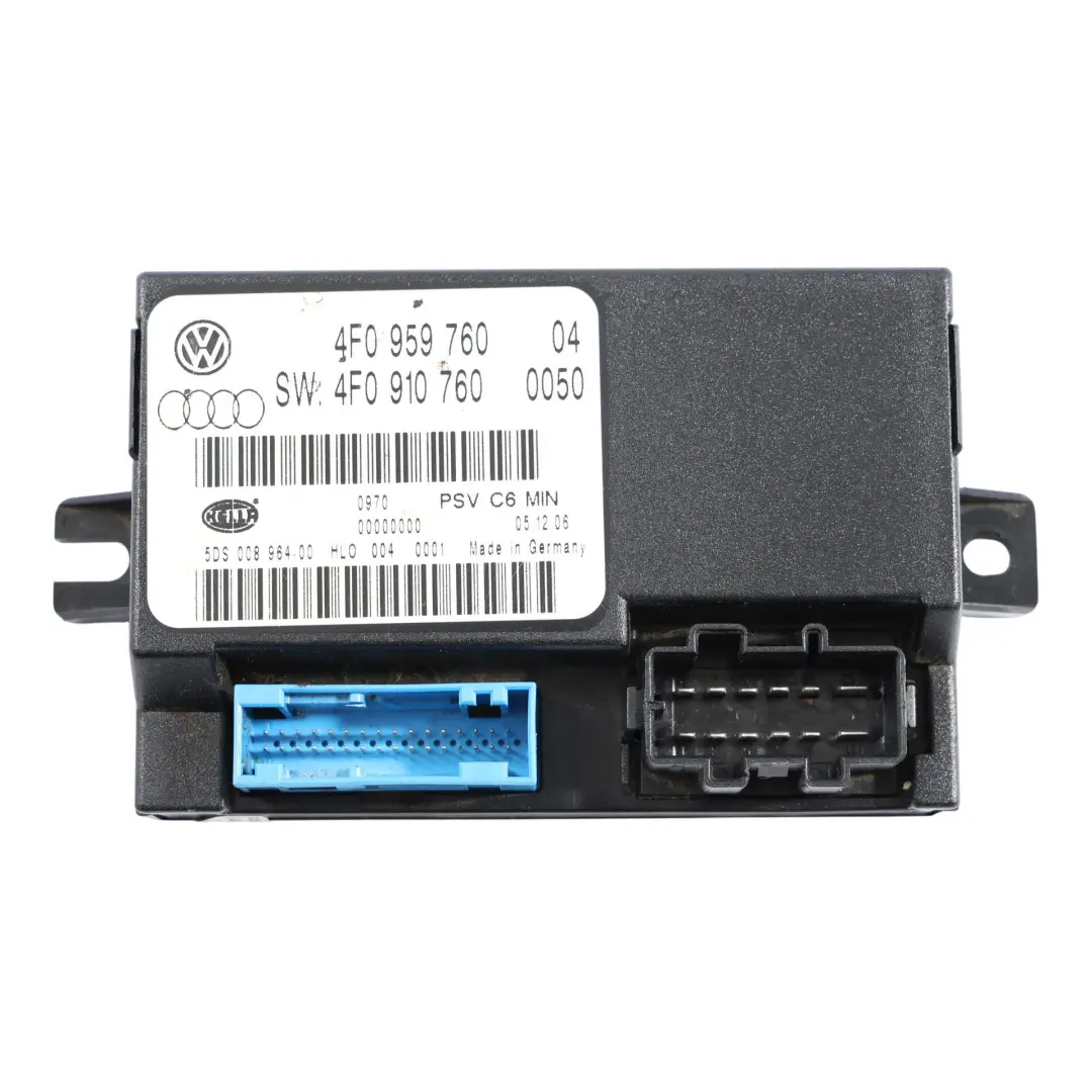 Module Mémoire Commande Siège Avant Gauche Audi A6 C6 - SKU 4F0959760 - Numéro de pièce 4F0959760