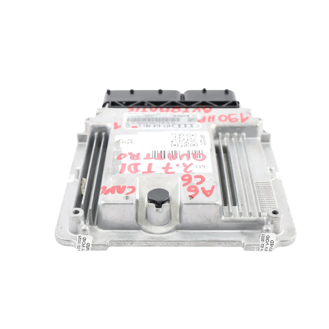 Audi A6 C6 2.7 TDI CANC Quattro 190HP Engine Control Unit ECU Kit - SKU 4F7910401L-1 - Part number 4F7910401L
