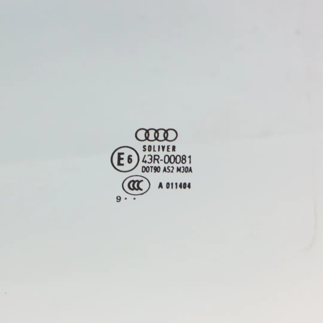 Vitre Porte Arrière Droite Verte AS2 Audi A6 C6 Avant Modèle  - SKU 4F9845206 - Numéro de pièce 4F9845206