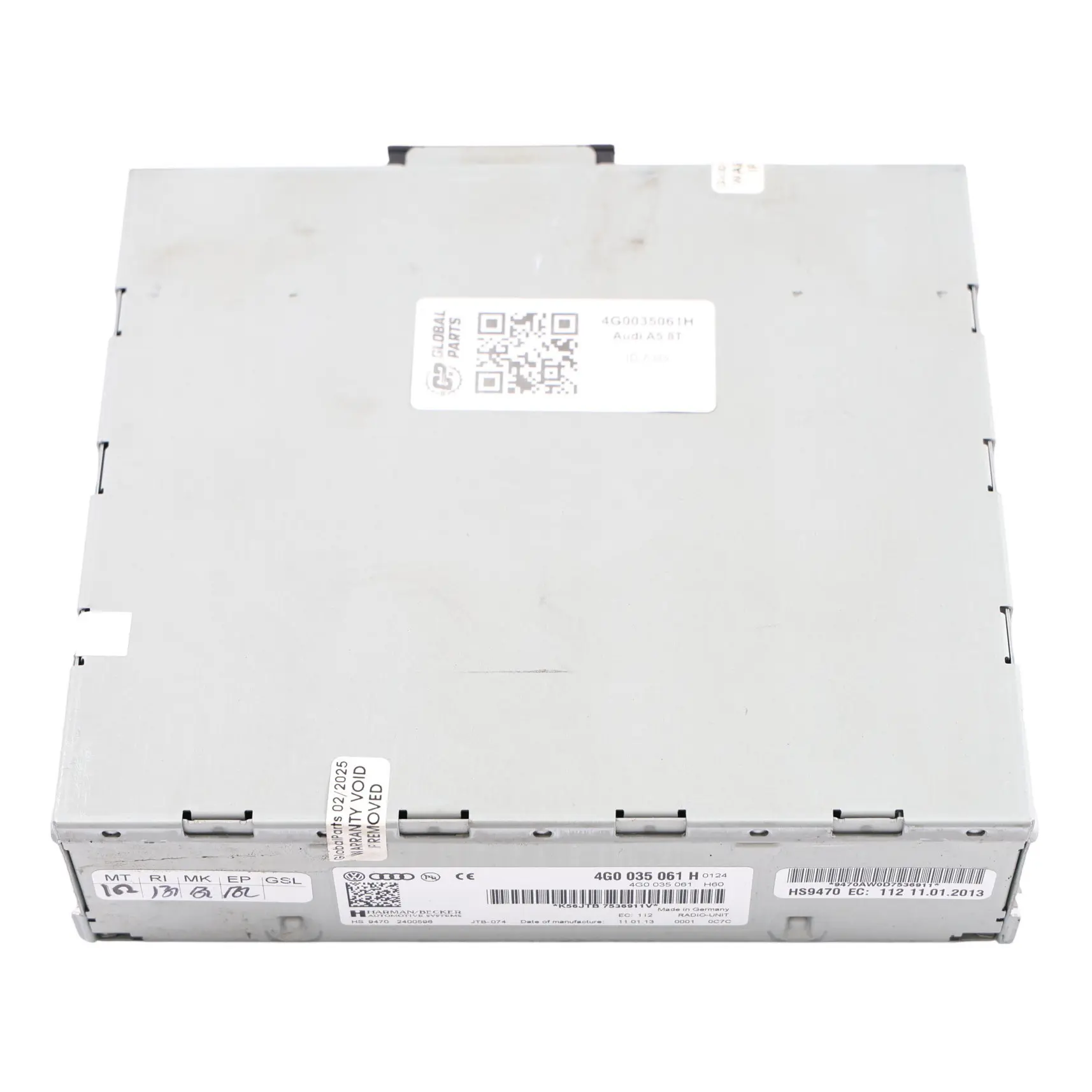 Audi A5 8T Principale Radio Lettore Navigazione Modulo Controllo 4G0035061H