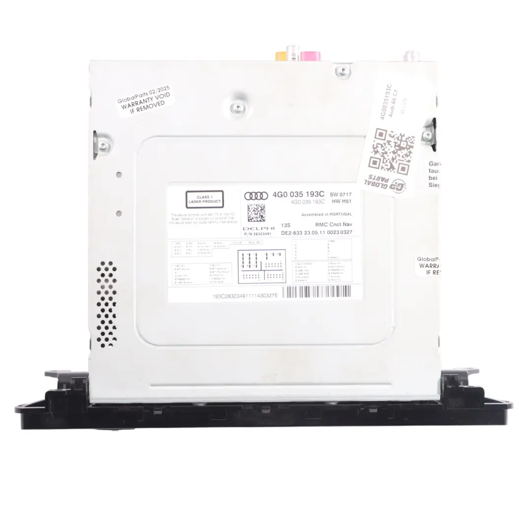 Audi A6 C7 Lettore CD Radio Stereo Unità Principale - SKU 4G0035193C - Numero di parte 4G0035193C