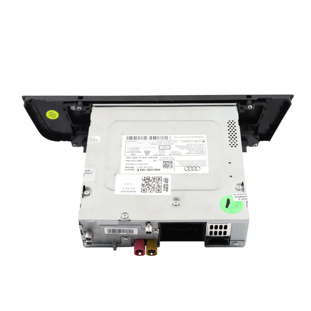 Audi A6 C7 Principal Control Interruptor Navegación Multimedia MMI 4G0035193E - SKU 4G0035193F - Número de pieza 4G0035193F