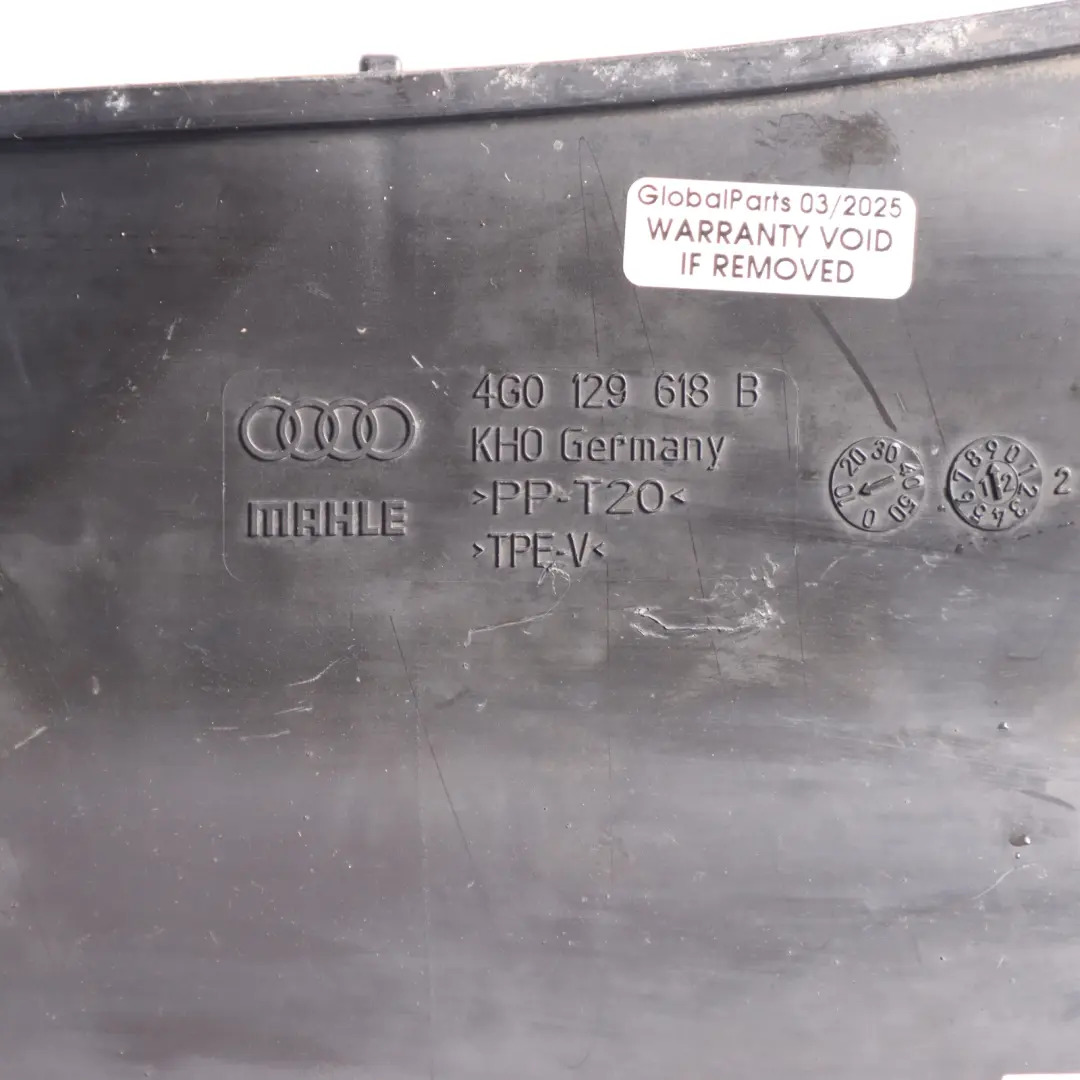 Inlet Duct Channel Intake Hose Pipe Line Cover to Audi A7 4G Air with Part number 4G0129618B Audi A7 4G Air Inlet Duct Channel Intake Hose Pipe Line Cover - SKU 4G0129618B - Part number 4G0129618B