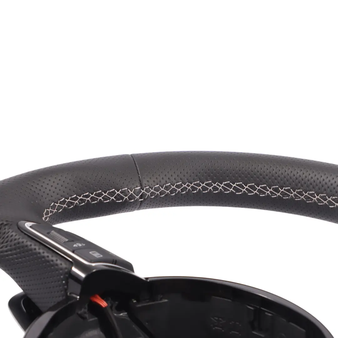 Audi RS6 C7 NEW Black Leather Steering Wheel Paddle Shift Flat Bottom - SKU 4G0419091AC-1 - Part number 4G0419091AC