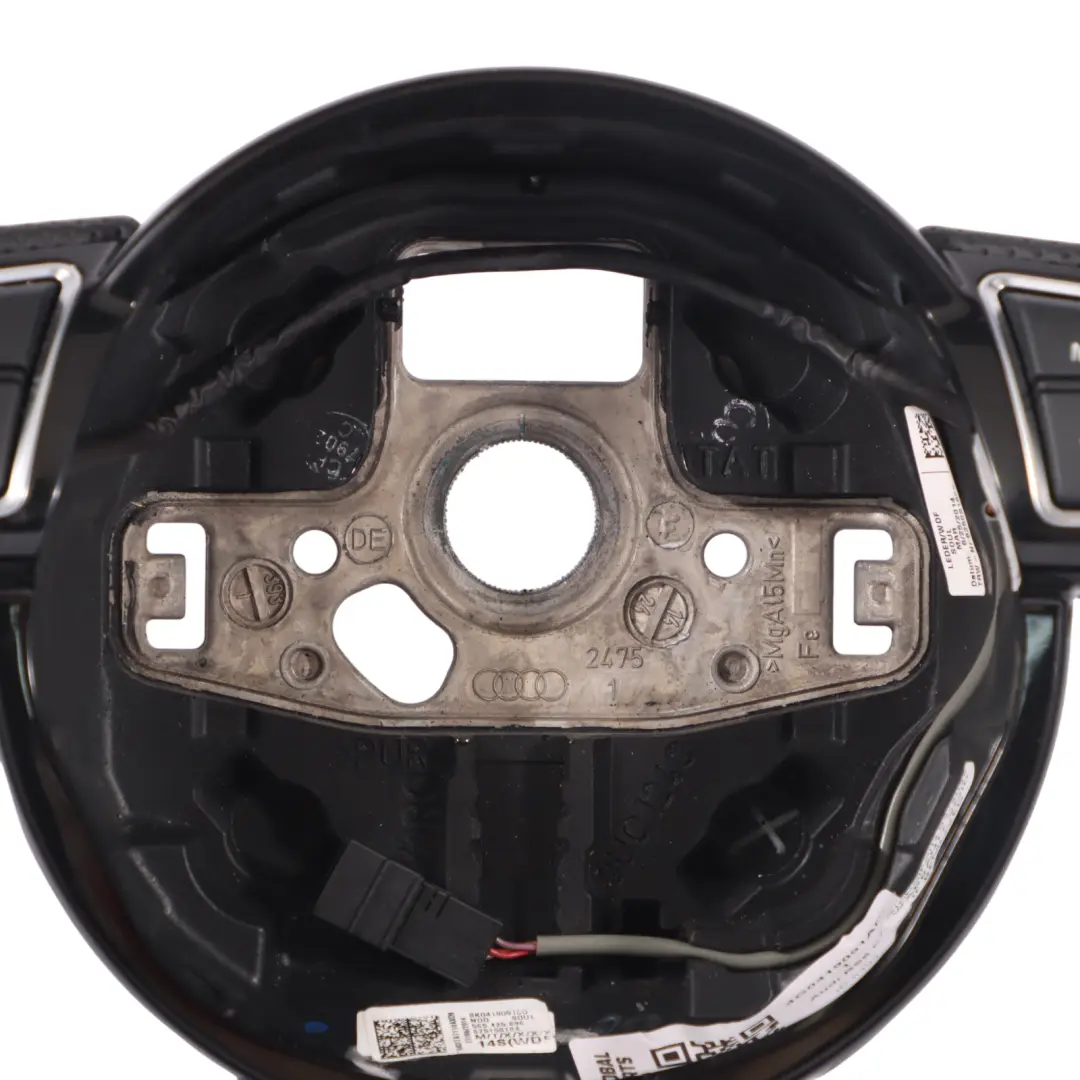 Audi RS6 C7 NEW Black Leather Steering Wheel Paddle Shift Flat Bottom - SKU 4G0419091AC-1 - Part number 4G0419091AC
