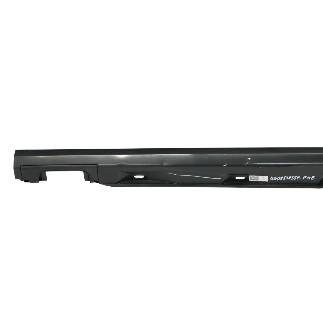 Audi A6 C7 Faldón Lateral Izquierdo Cubre Umbral Phantom Black Negro - Z9Y - SKU 4G0853855F-PHB - Número de pieza 4G0853855F