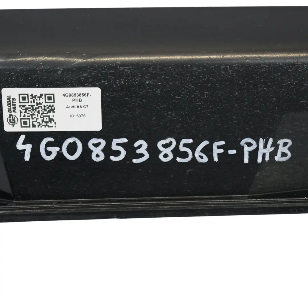 Gonna laterale Copertura soglia porta destra Phantom Black - Z9Y per Audi A6 4G con numero di parte 4G0853856F Audi A6 4G Gonna laterale Copertura soglia porta destra Phantom Black - Z9Y - SKU 4G0853856F-PHB - Numero di parte 4G0853856F