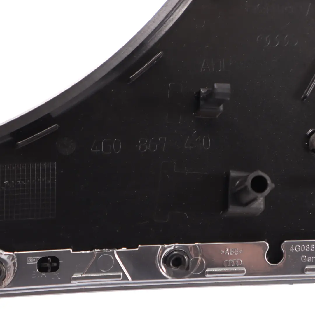 Embellecedor De Manija De Puerta Delantera Derecha para Audi A6 C7 con número de pieza 4G0867410K Audi A6 C7 Embellecedor De Manija De Puerta Delantera Derecha - SKU 4G0867410K - Número de pieza 4G0867410K
