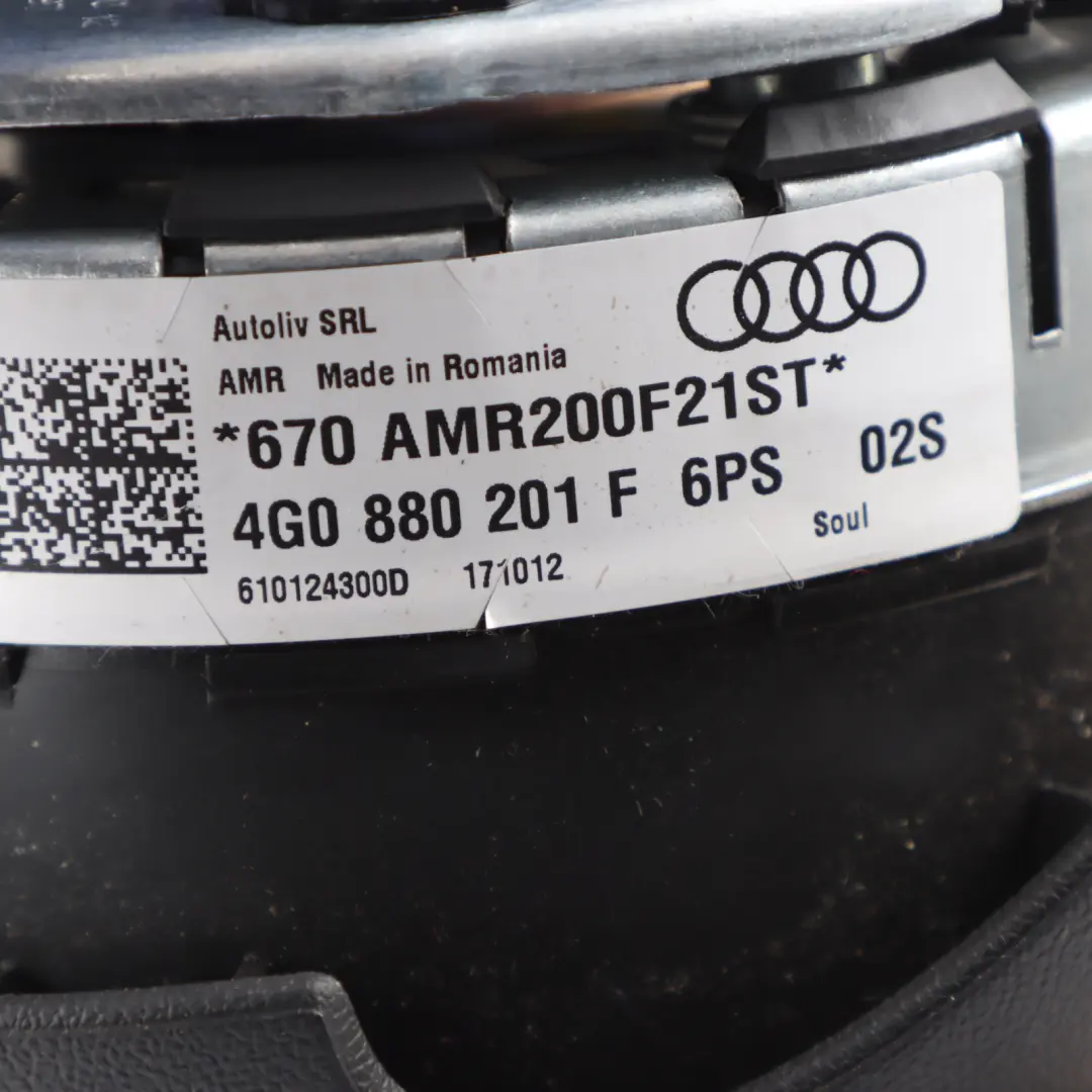 Audi A7 4G Steering Wheel Air Module Driver Side DAMAGED - SKU 4G0880201F-2 - Part number 4G0880201F