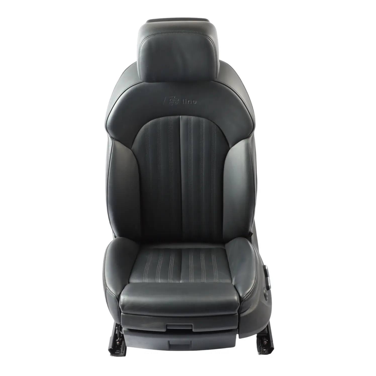 Audi A6 C7 Asiento Deportivo Delantero Izquierdo S-Line Cuero Soul Negro
