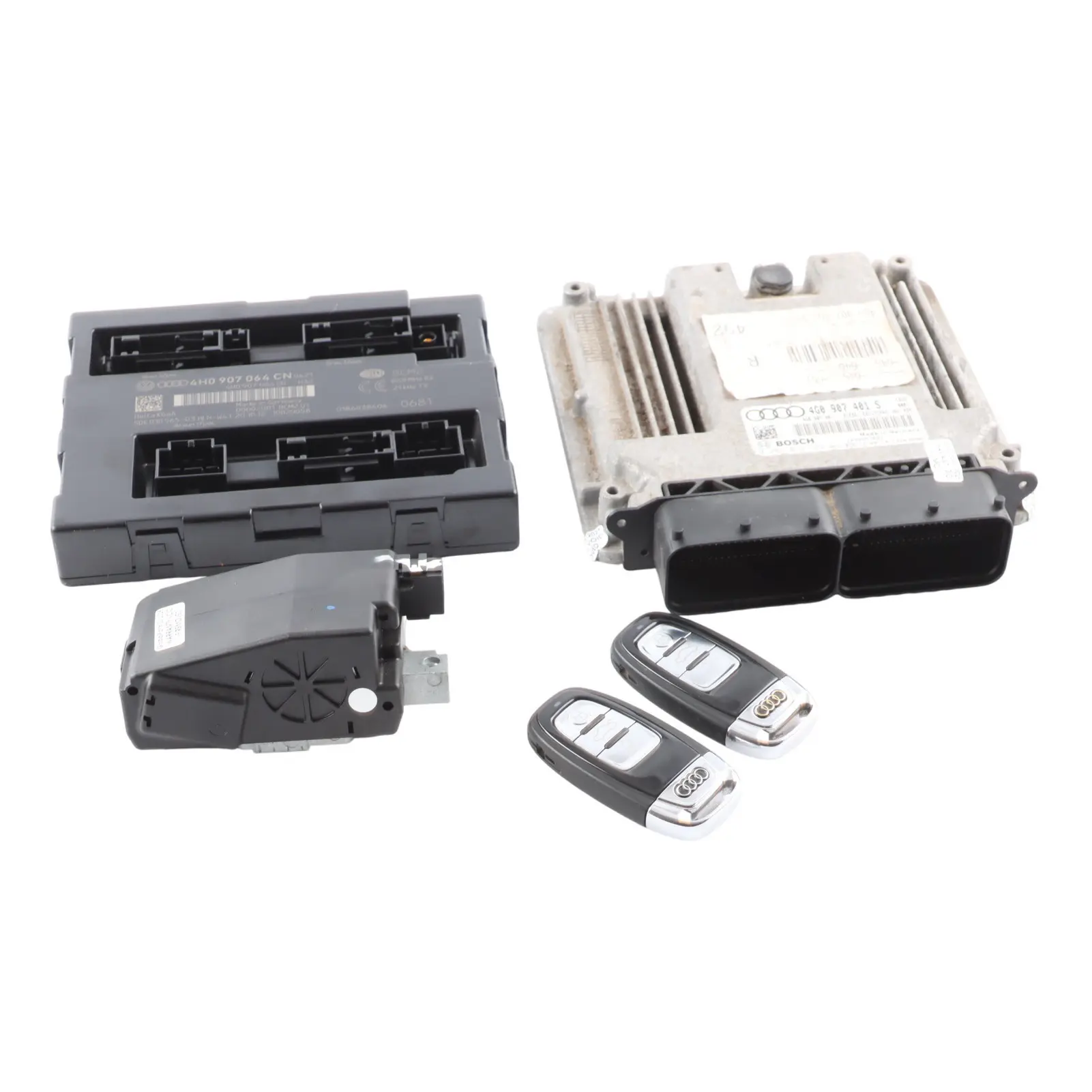 Audi A7 4G 3.0 TDI CDUD Quattro Engine ECU Kit 4G0907401S BCM + Ignition + 2 Key