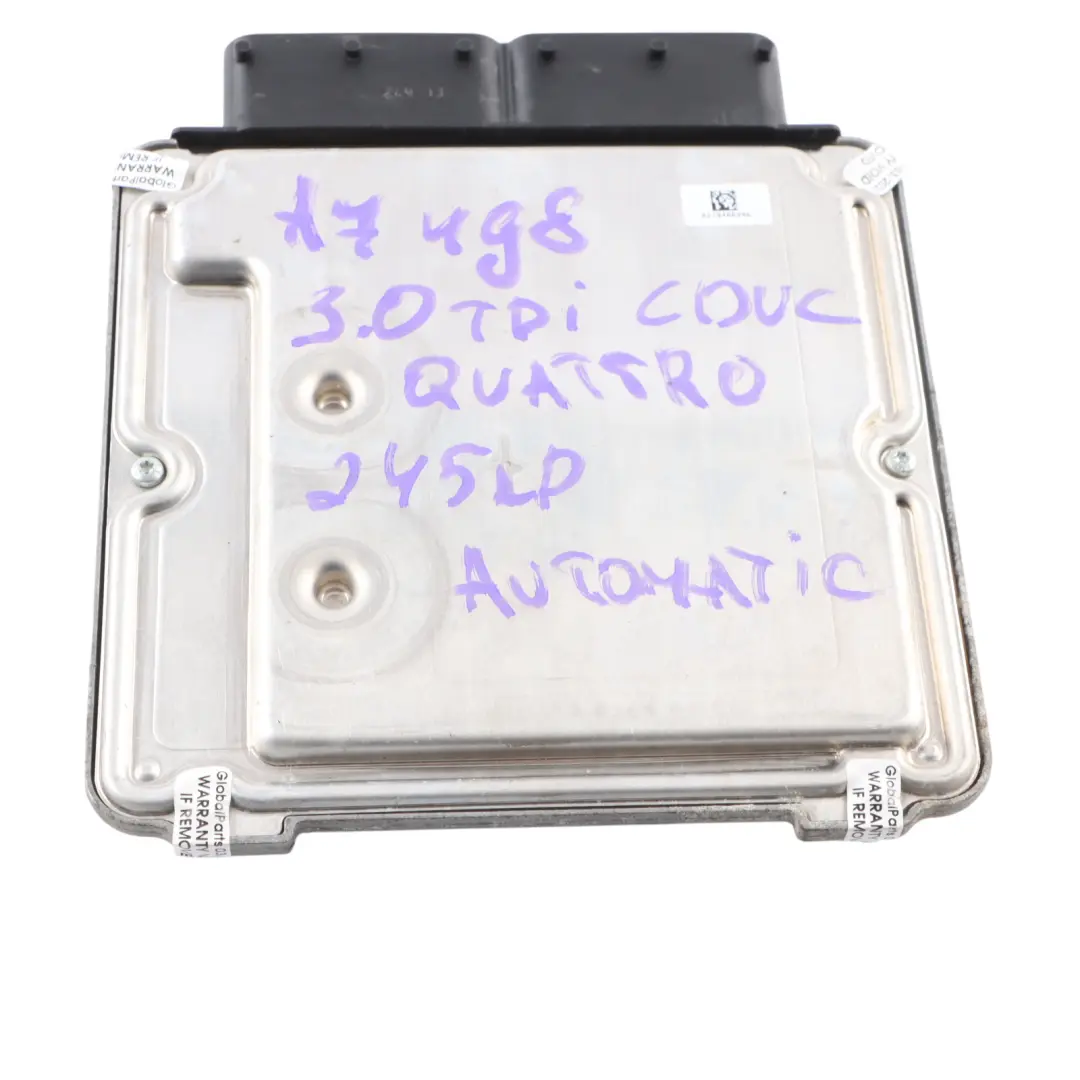 CDUD Quattro Engine ECU Kit BCM + Ignition + 2 Key to Audi A7 4G 3.0 TDI with Part number 4G0907401S Audi A7 4G 3.0 TDI CDUD Quattro Engine ECU Kit BCM + Ignition + 2 Key - SKU 4G0907401S - Part number 4G0907401S