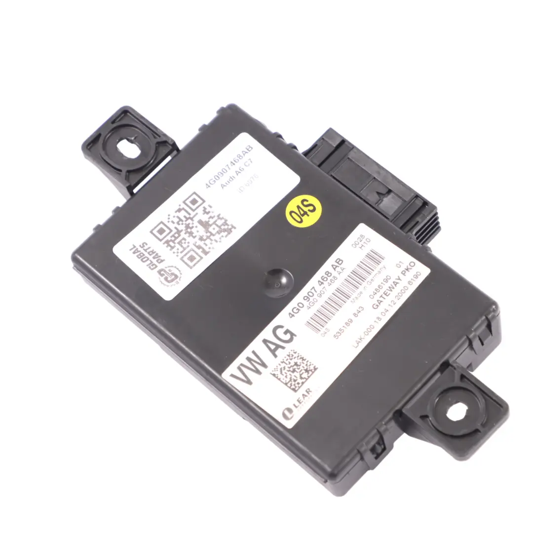 Gateway Modul Steuergerät ECU für Audi A6 C7 mit Teilenummer 4G0907468AB Audi A6 C7 Gateway Modul Steuergerät ECU - SKU 4G0907468AB - Teilenummer 4G0907468AB