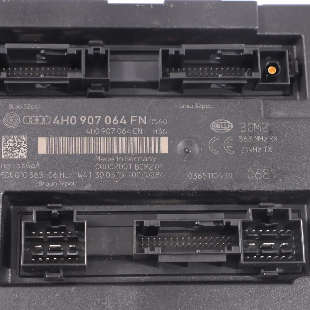 4G8 3.0 TDI CRTE 218HP Quattro Kit Calculateur Moteur BCM2 pour Audi A7 à propos du numéro de pièce 4G2907311C Audi A7 4G8 3.0 TDI CRTE 218HP Quattro Kit Calculateur Moteur BCM2 - SKU 4G2907311C-1 - Numéro de pièce 4G2907311C