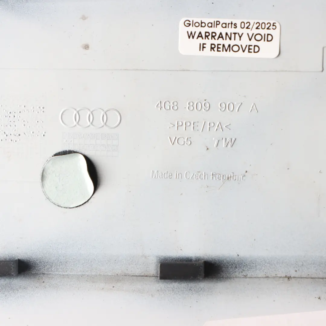 4G8 Fuel Fill In Filler Flap Cap Cover Glacier White - S9R to Audi A7 with Part number 4G8809907A Audi A7 4G8 Fuel Fill In Filler Flap Cap Cover Glacier White - S9R - SKU 4G8809907A-MGW - Part number 4G8809907A