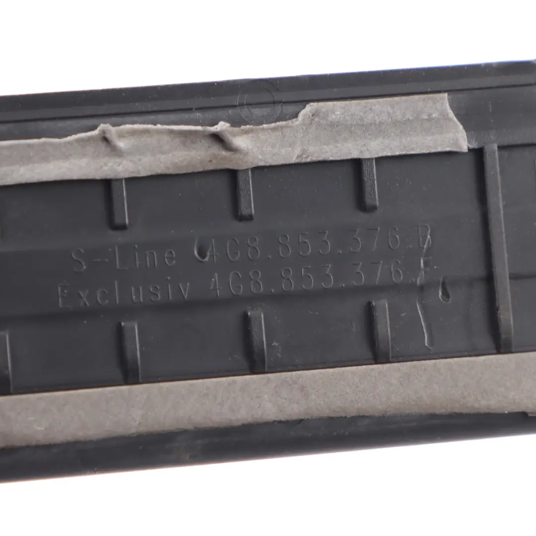 Audi S7 4G8 Cubre Umbral De Puerta S-Line Trasera Derecha - SKU 4G8853376 - Número de pieza 4G8853376