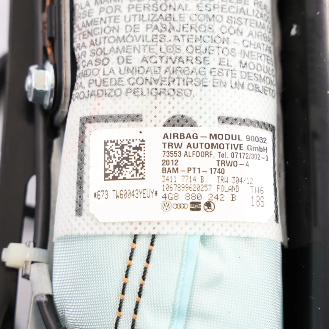 4G8 Module D'Air De Siège Avant Droit Audi A7 - SKU 4G8880242B-1 - Numéro de pièce 4G8880242B