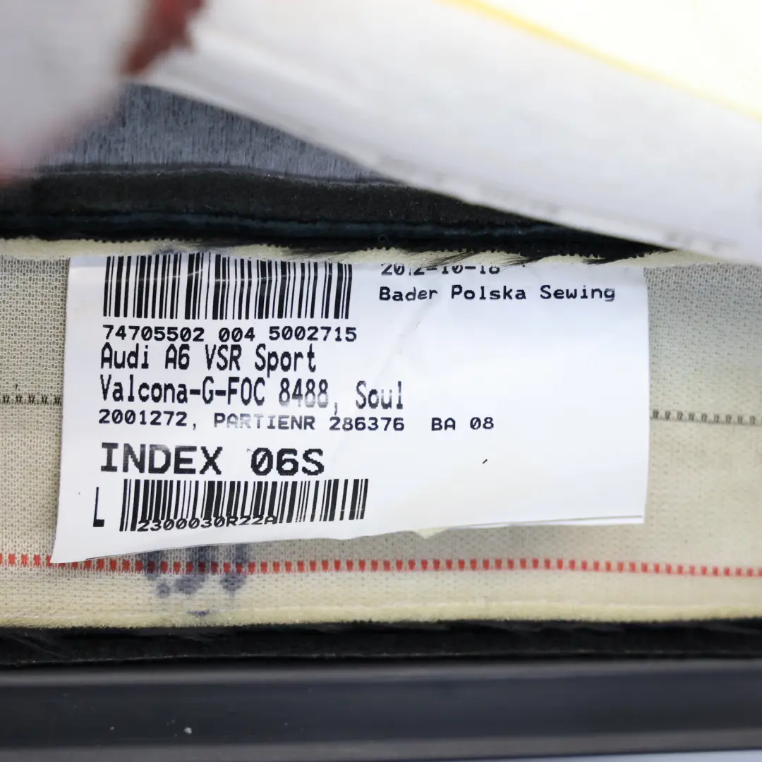 4G8 Vordere Basis Untere Sitzbezug Kissen Rechts Leder für Audi A7 mit Teilenummer 4G8881406G Audi A7 4G8 Vordere Basis Untere Sitzbezug Kissen Rechts Leder - SKU 4G8881406G - Teilenummer 4G8881406G