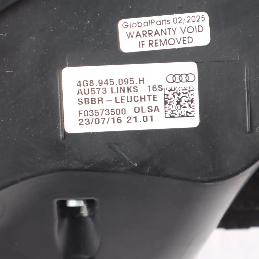 Audi A7 4G8 Parafango Posteriore Esterno Fanale LED Sinistra - SKU 4G8945095H - Numero di parte 4G8945095H