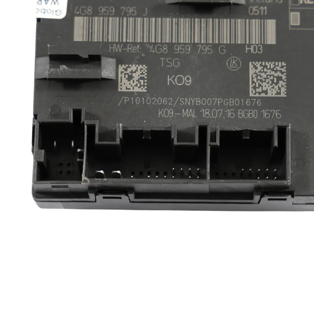 4G8 Moduł Sterownik Drzwi Tył Lewo Prawo Audi A7 - SKU 4G8959795J - Numer Części 4G8959795J