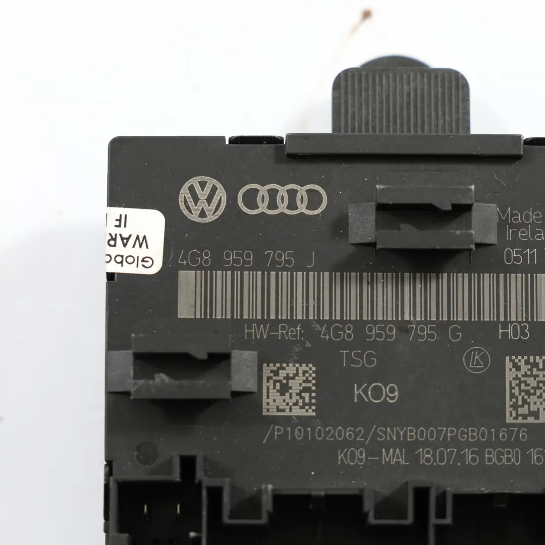 4G8 Moduł Sterownik Drzwi Tył Lewo Prawo Audi A7 - SKU 4G8959795J - Numer Części 4G8959795J