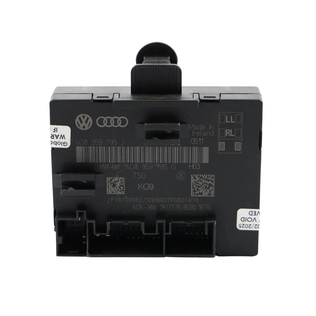 4G8 Modulo Porta Posteriore Controllo Unità Sinistra Destra per Audi A7 con numero di parte 4G8959795J Audi A7 4G8 Modulo Porta Posteriore Controllo Unità Sinistra Destra - SKU 4G8959795J - Numero di parte 4G8959795J