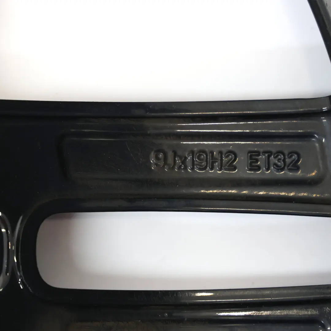 Audi A7 4G A8 4H Black Wheel Alloy Rim 19" 9J ET:32 Double Star Spoke - SKU 4H0601025R-1 - Part number 4H0601025R