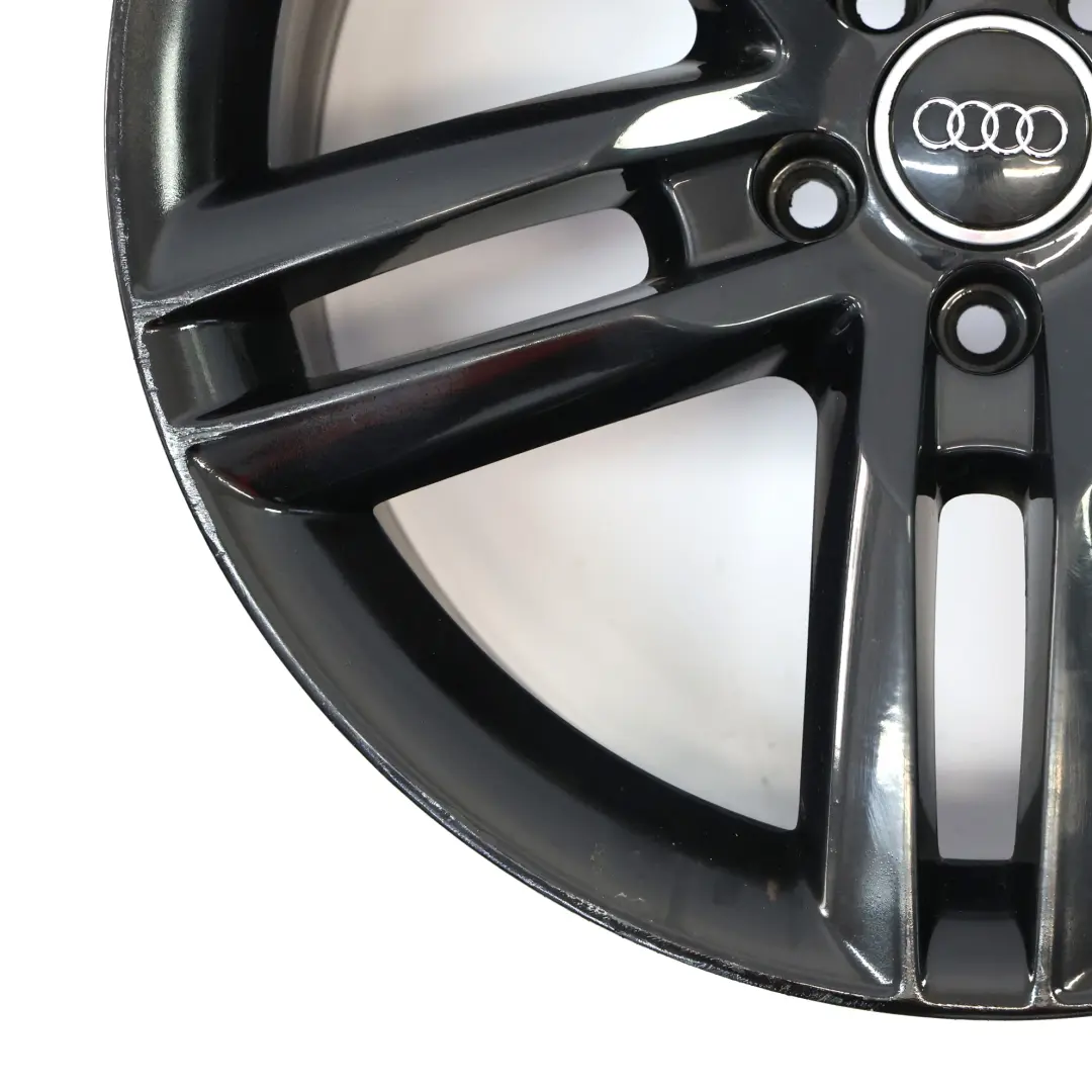Audi A7 4G A8 4H Black Wheel Alloy Rim 19" 9J ET:32 Double Star Spoke - SKU 4H0601025R-1 - Part number 4H0601025R