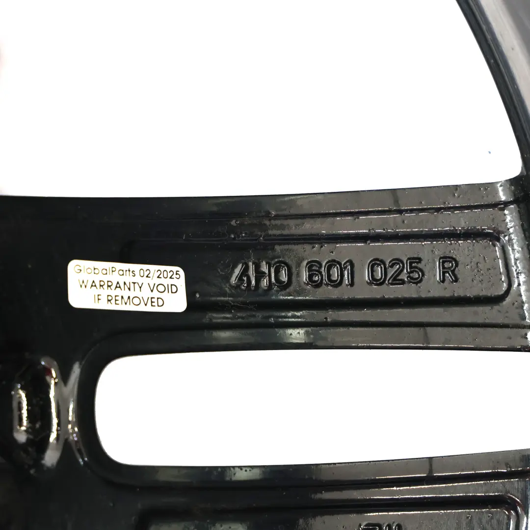 Audi A7 4G A8 4H Cerchio Lega Nero 19" 9J ET:32 Doppia Stella Raggi - SKU 4H0601025R-2 - Numero di parte 4H0601025R