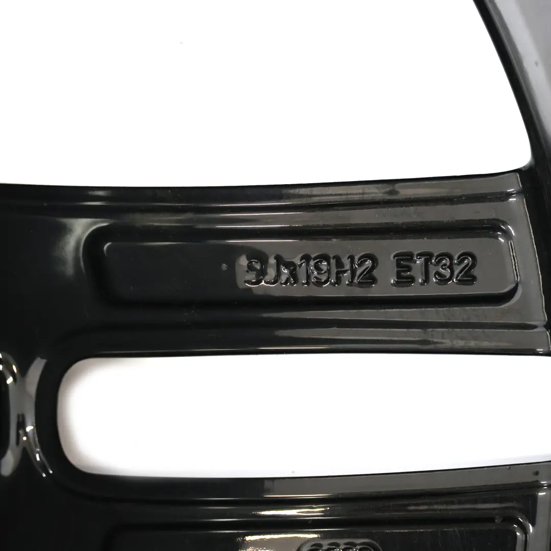 Audi A7 4G A8 4H Black Wheel Alloy Rim 19" 9J ET:32 Double Star Spoke - SKU 4H0601025R-3 - Part number 4H0601025R