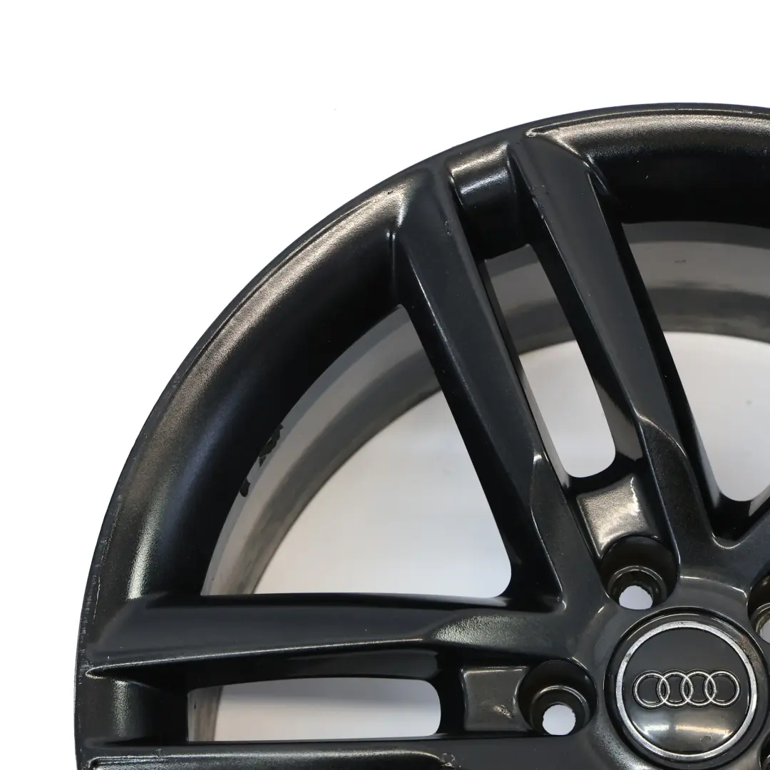 Audi A7 4G A8 4H Black Wheel Alloy Rim 19" 9J ET:32 Double Star Spoke - SKU 4H0601025R-3 - Part number 4H0601025R