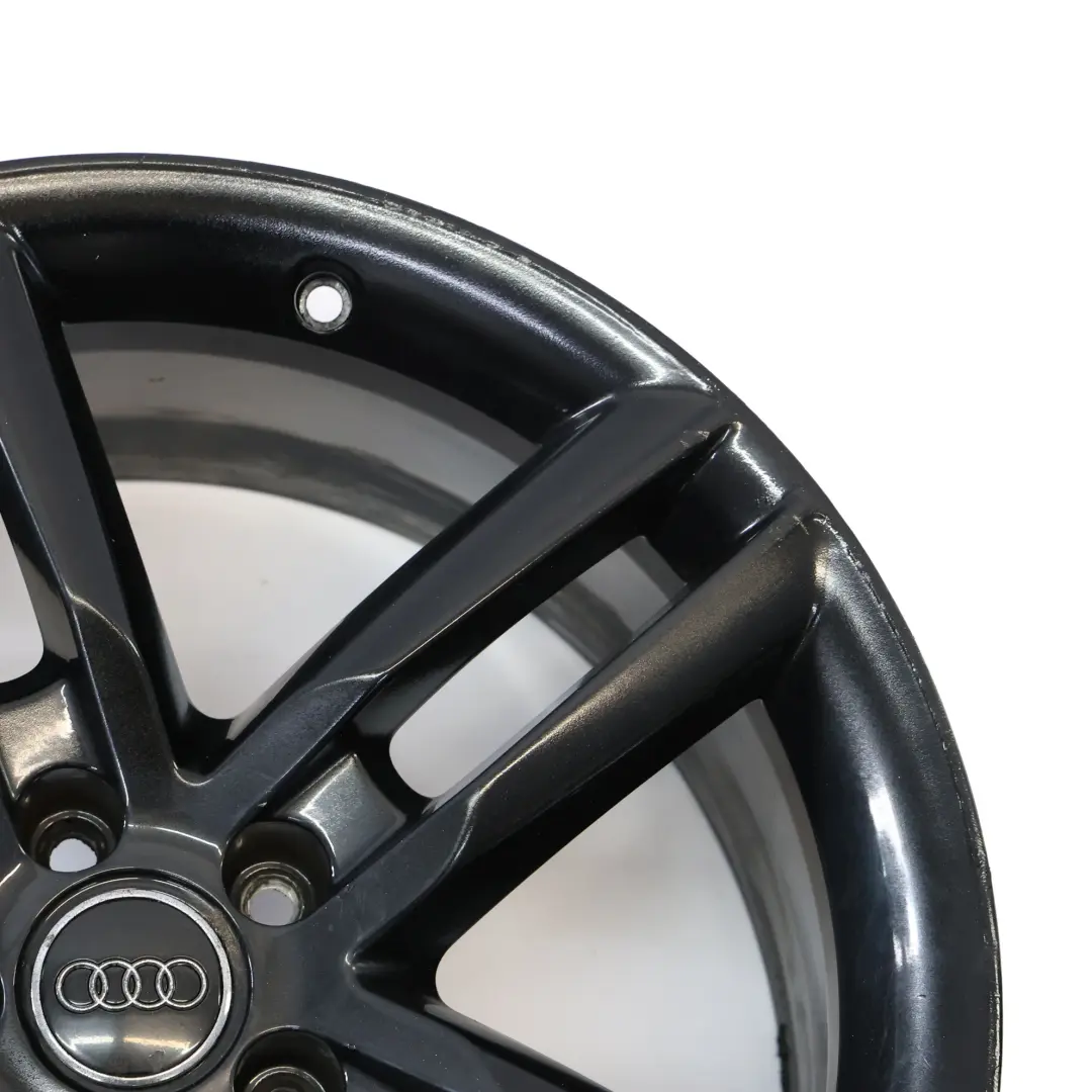 Audi A7 4G A8 4H Black Wheel Alloy Rim 19" 9J ET:32 Double Star Spoke - SKU 4H0601025R-3 - Part number 4H0601025R