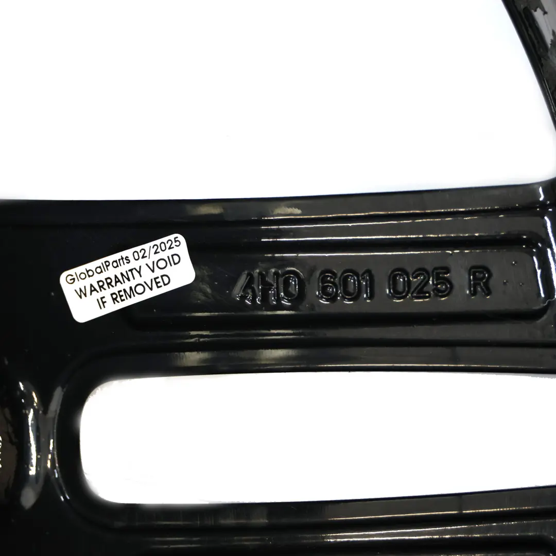 Audi A7 4G A8 4H Black Wheel Alloy Rim 19" 9J ET:32 Double Star Spoke - SKU 4H0601025R-4 - Part number 4H0601025R
