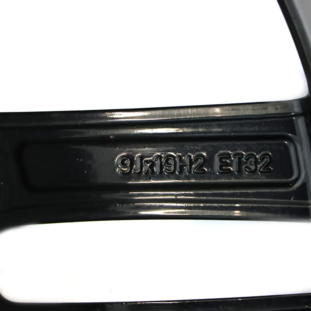 Alloy Rim 19" 9J ET:32 Double Star Spoke to Audi A7 4G A8 4H Black Wheel with Part number 4H0601025R Audi A7 4G A8 4H Black Wheel Alloy Rim 19" 9J ET:32 Double Star Spoke - SKU 4H0601025R-4 - Part number 4H0601025R