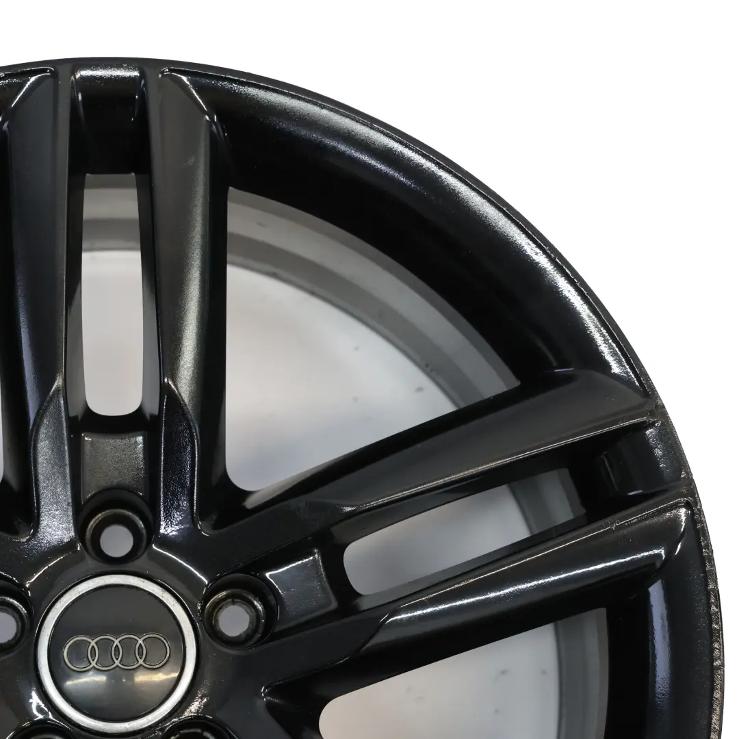 Audi A7 4G A8 4H Black Wheel Alloy Rim 19" 9J ET:32 Double Star Spoke - SKU 4H0601025R-4 - Part number 4H0601025R