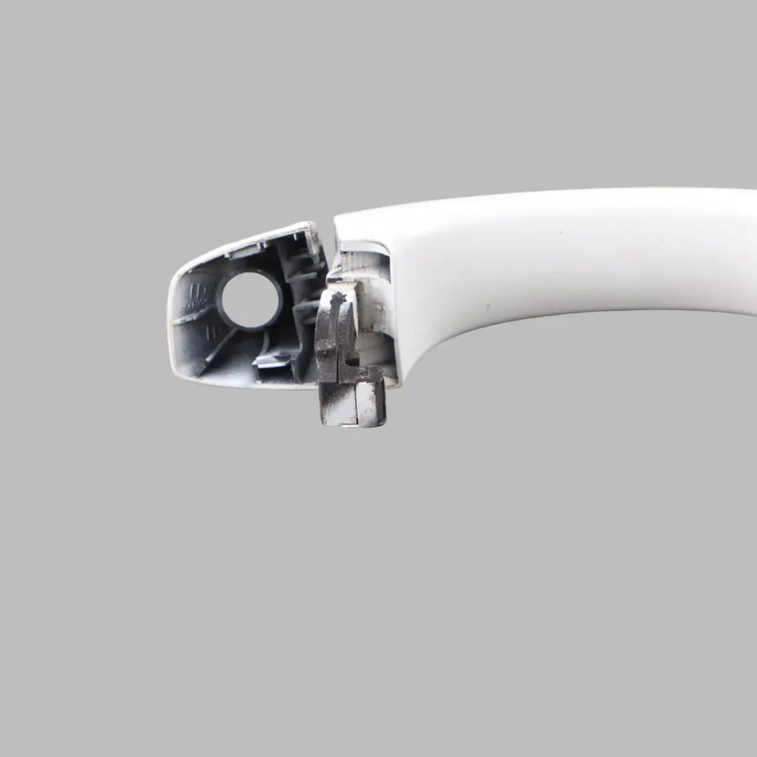 Audi A7 4G RS6 C7 Front Door Handle Pull Right O/S White Pearl - S9R - SKU 4H0837206-MGW - Part number 4H0837206