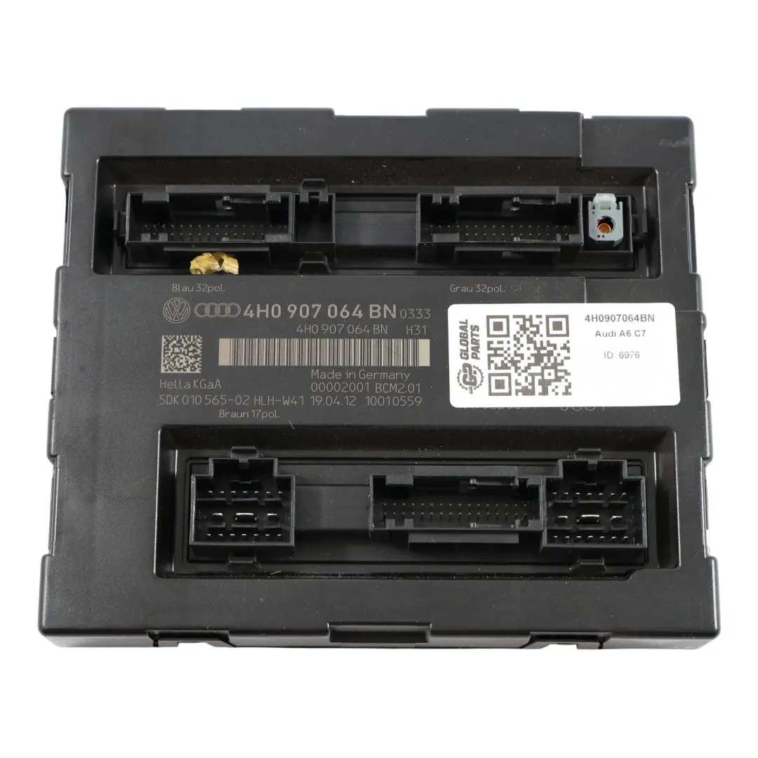 Audi A6 C7 Module Contrôle Confort CCM Berline Commande Embarquée - SKU 4H0907064BN - Numéro de pièce 4H0907064BN