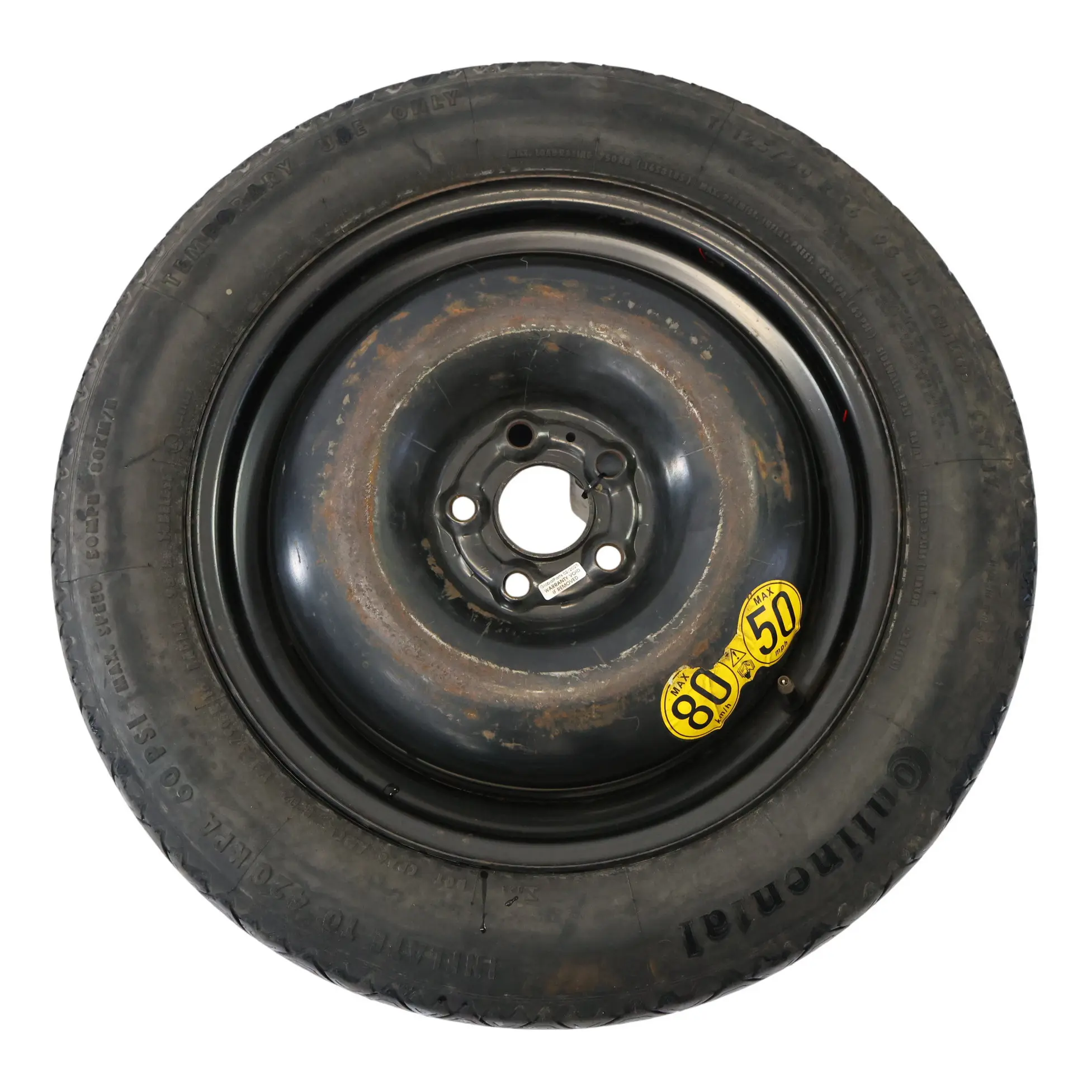 Land Rover Spare Wheel Steel 125/90 R16 Continental 5x112 4JX16.H2.50