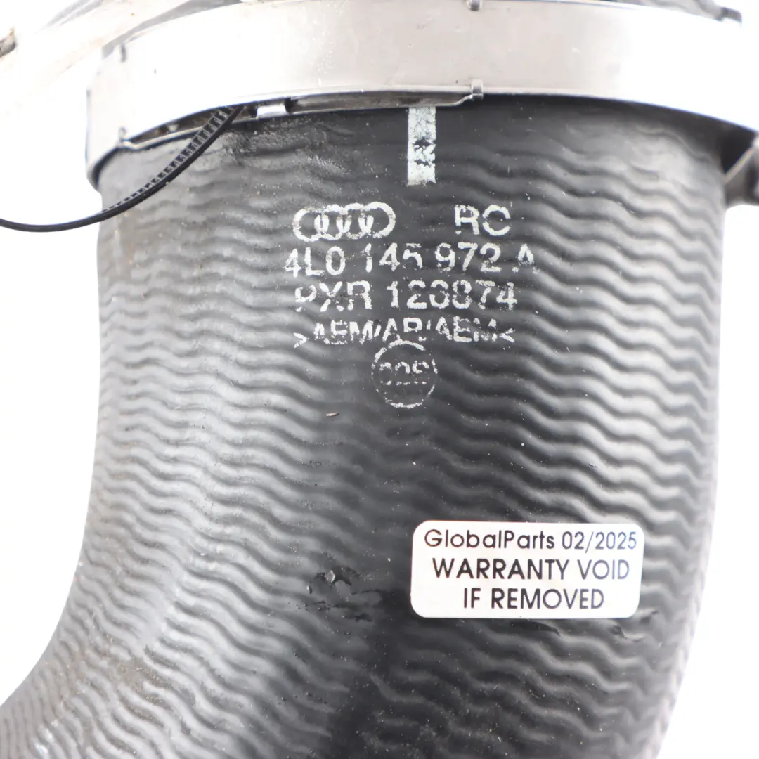 Lade Luft Kühler Ansaug Schlauch für Audi A7 4L 3.0 TDI Quattro Turbo mit Teilenummer 4L0145972A Audi A7 4L 3.0 TDI Quattro Turbo Lade Luft Kühler Ansaug Schlauch - SKU 4L0145972A - Teilenummer 4L0145972A