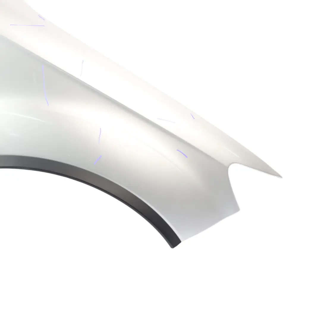 Audi Q7 4L Side Panel Front Right O/S Wing Fender Ice Silver Metallic - X7W - SKU 4L0821102-ICS1 - Part number 4L0821102