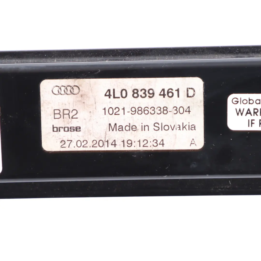 Audi Q7 4L Mechanizm Podnośnik Szyby Drzwi Lewy Tył Tylny - SKU 4L0839461D - Numer Części 4L0839461D