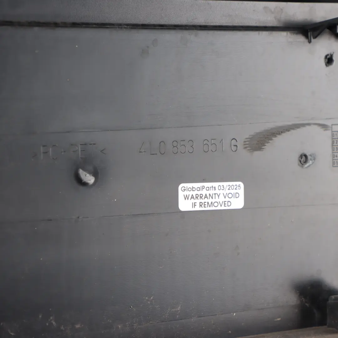 Front Bumper Radiator Centre Grille Cover Trim Panel to Audi Q7 4L with Part number 4L0853651G Audi Q7 4L Front Bumper Radiator Centre Grille Cover Trim Panel - SKU 4L0853651G - Part number 4L0853651G