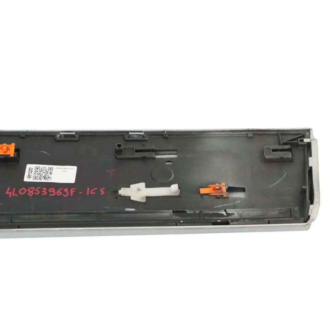 Door Sill Cover Moulding Strip Rear Left N/S Ice Silver - X7W to Audi Q7 4L with Part number 4L0853969F Audi Q7 4L Door Sill Cover Moulding Strip Rear Left N/S Ice Silver - X7W - SKU 4L0853969F-ICS - Part number 4L0853969F