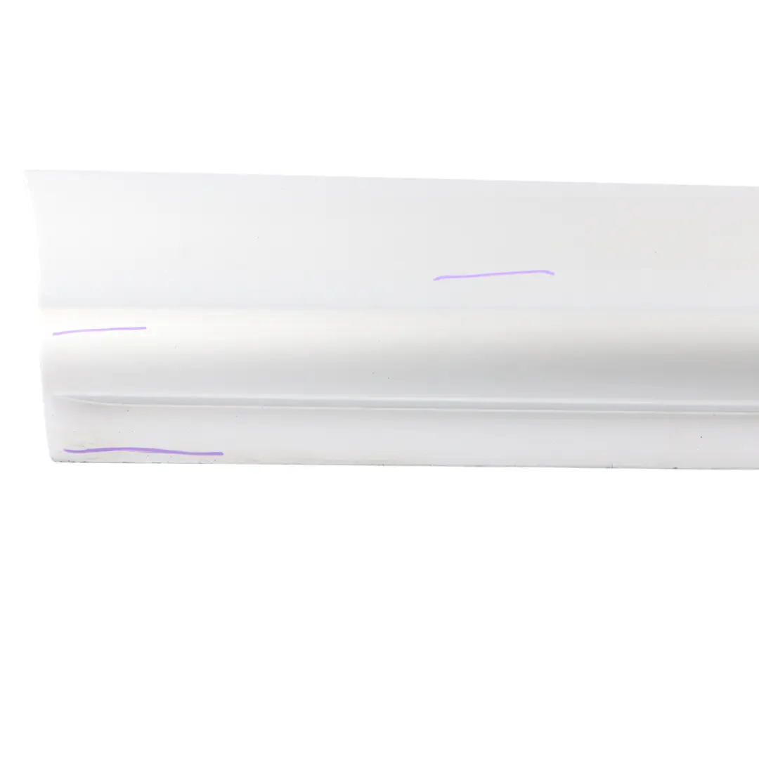 Audi Q7 4L Rear Door Sill Cover Moulding Strip Right O/S Ice Silver - X7W - SKU 4L0853970F-ICS - Part number 4L0853970F